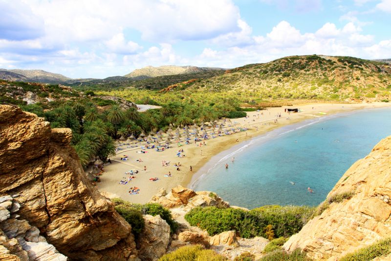 Пляж Вай, Крит красивые и интересные места для фото