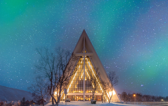 Арктический собор достопримечательность Тромсе