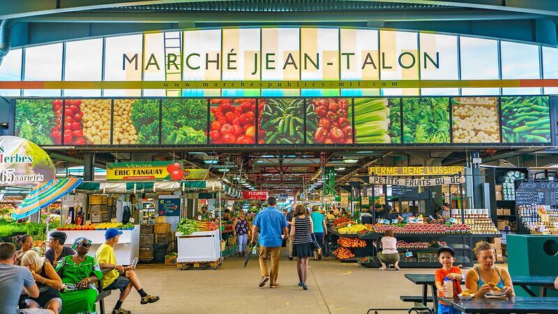 Рынок Жан-Талон, Монреаль Канада фото